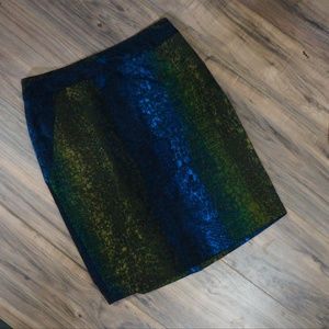 Permise sz 8 skirt snake print
